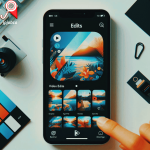 تصویر رابط کاربری اصلی edit, نمای کلی از صفحه اصلی با طراحی مینیمال و آیکون‌ های مدرن دیده میشوند.